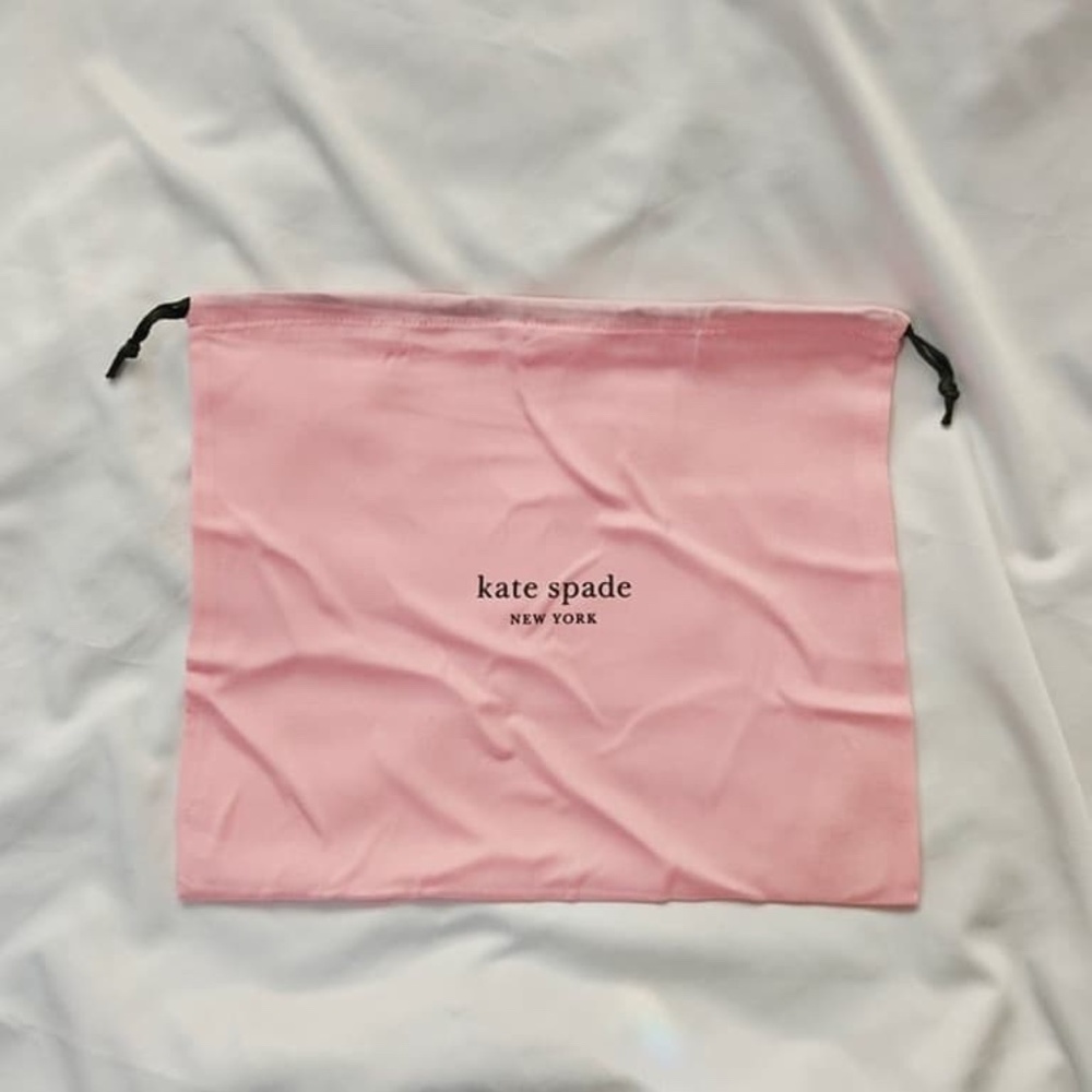 New Kate Spade Small Drawstring Dust Bag 13.75" x 11" Pink